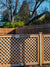 Cedar fence and lattice fence