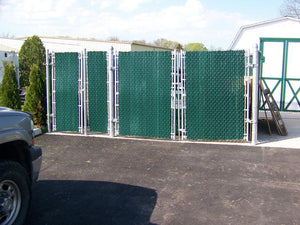 Commercial Fence, a Commercial from All Type Fence: Chain_Link_Enclosure_with_PVT_Slats