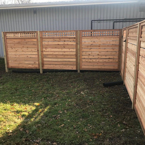 Commercial Fence, a Commercial from All Type Fence: Horizontal_Red_Cedar_Ewing_6
