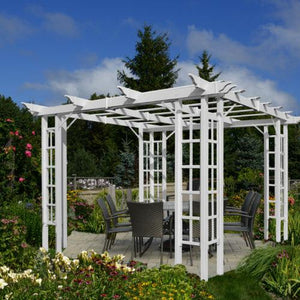 Pergolas, a Pergolas from All Type Fence: VA42081_Biltmore_Pergola_Lifestyle1_1080x775-2_500x500_acf_cropped