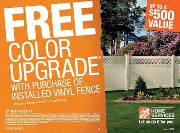 Free color upgrade on your vinyl fence purchase - Fences by All Type Fence