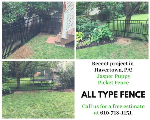 Recent Project in Havertown, PA - Fences by All Type Fence