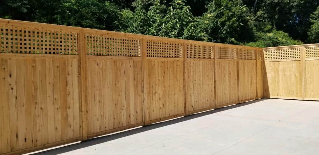cedartech wooden fence