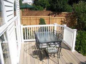 Railing, a Railing from All Type Fence: White_PVC_Railing