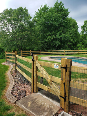 Pool Fencing, a Pool from All Type Fence: pressure_treated_slip_board_2019